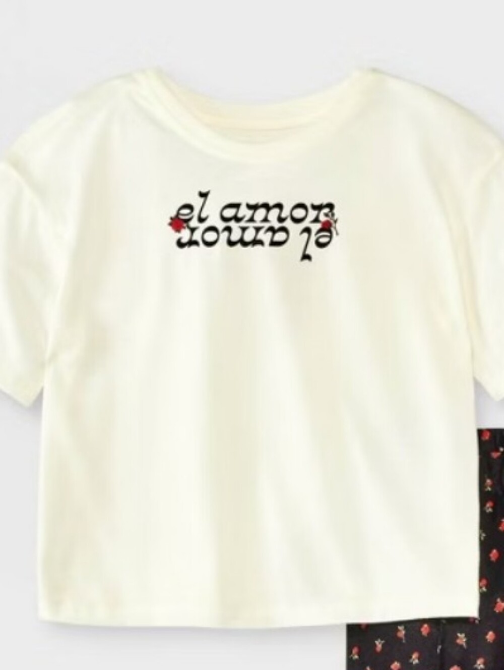 Girl's Art Class White "el amor" Pajama Sleep Top - XXL (16/18)